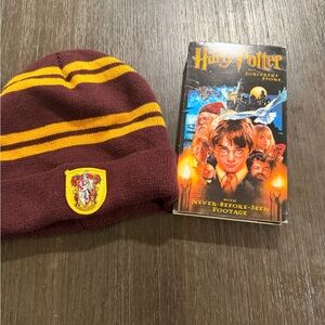 Harry Potter Gryffindor Beanie & VHS